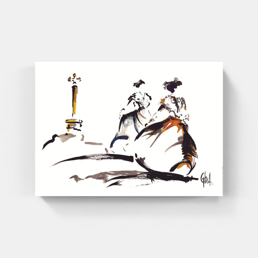 Affiche "Deux arlésiennes en promenade" de Tom GARCIA