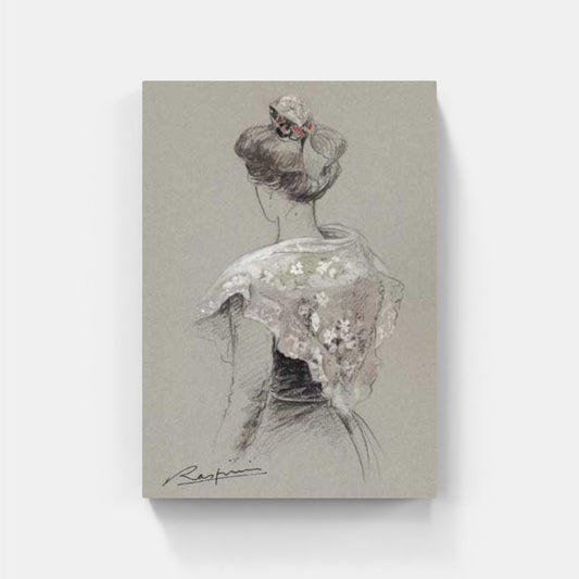 Affiche "Dentelles blanches" de Danielle RASPINI