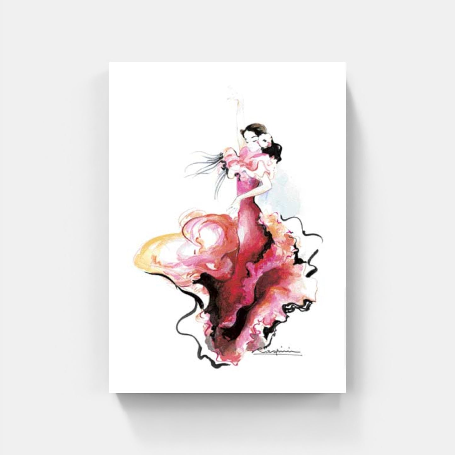 Affiche "Sévillane à la robe orchidée" de Danielle RASPINI