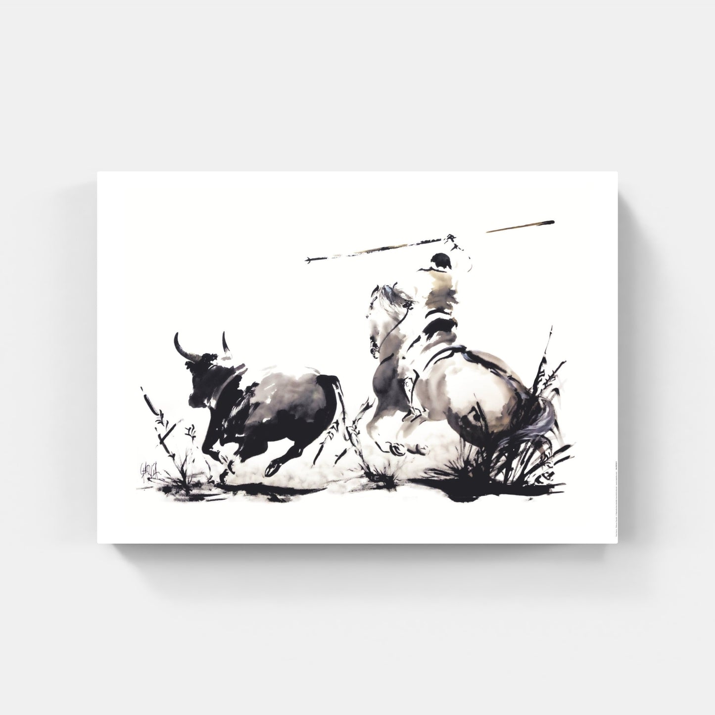 Affiche "Tri du bétail en Camargue" de Tom GARCIA