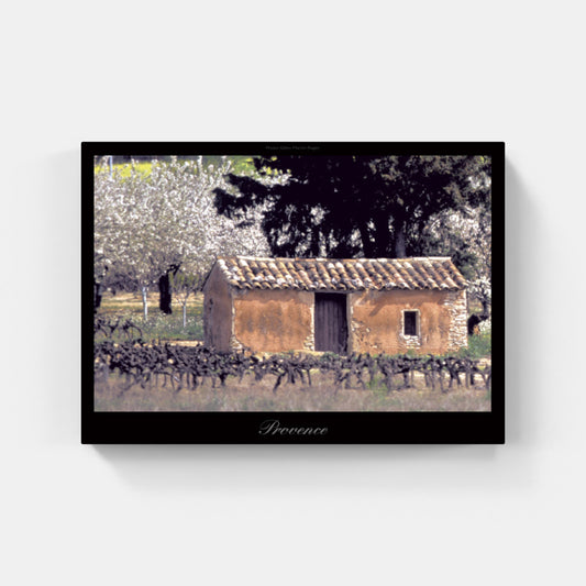 Affiche : "Bergerie au milieu des vignes de Provence" de Gilles MARTIN-RAGET