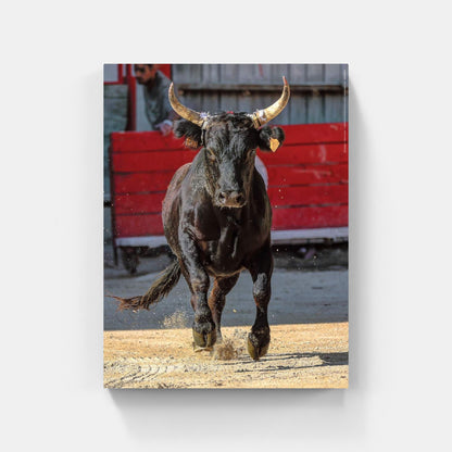 Affiche : "Portrait d'un Taureau de Camargue" de VALICAMARGUE