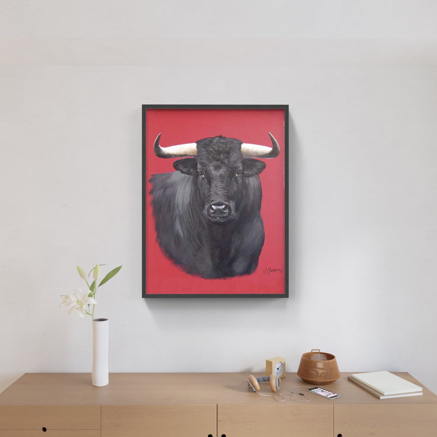 Affiche "Jeune Toro Espagnol" de Jean MARIGNAN