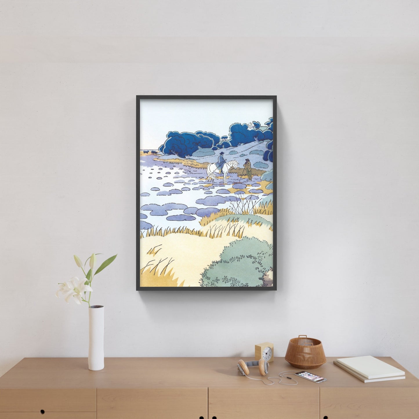 Affiche "Rencontre en Camargue" de Léo LELÉE