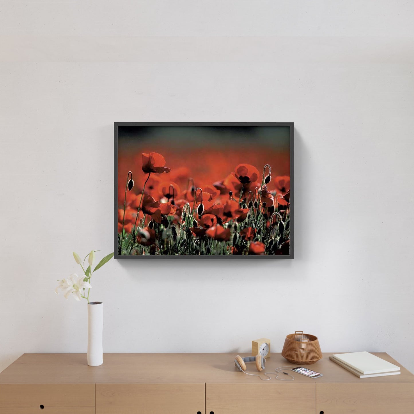 Affiche : "Coquelicots en Provence" de Gilles MARTIN-RAGET