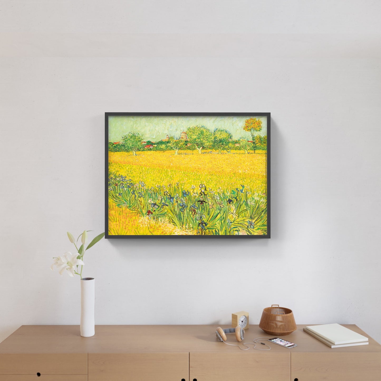 Affiche "Vue d'Arles avec Iris" de Vincent VAN GOGH