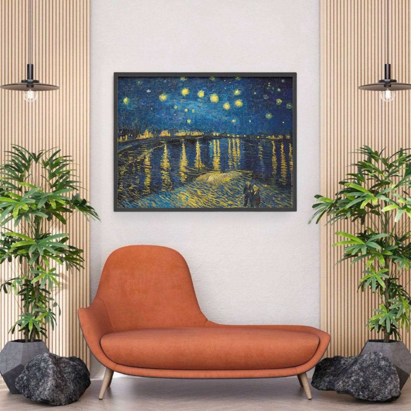 Affiche "Nuit étoilée sur le Rhône" de Vincent VAN GOGH