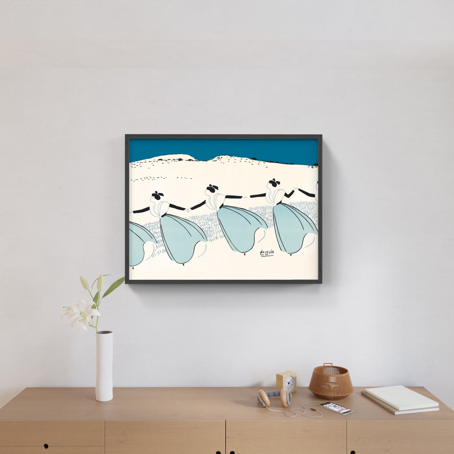 Affiche "Farandole bleue" de Léo LELÉE