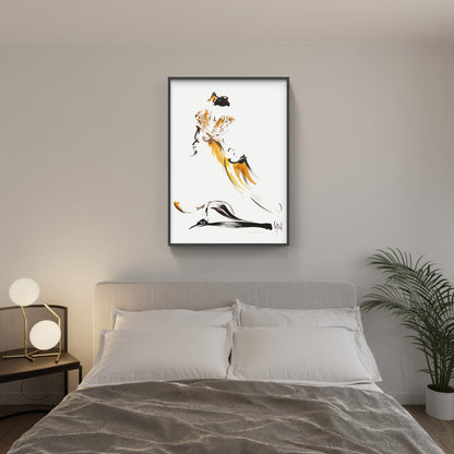 Affiche "Arlésienne à la robe flamboyante" de Tom GARCIA