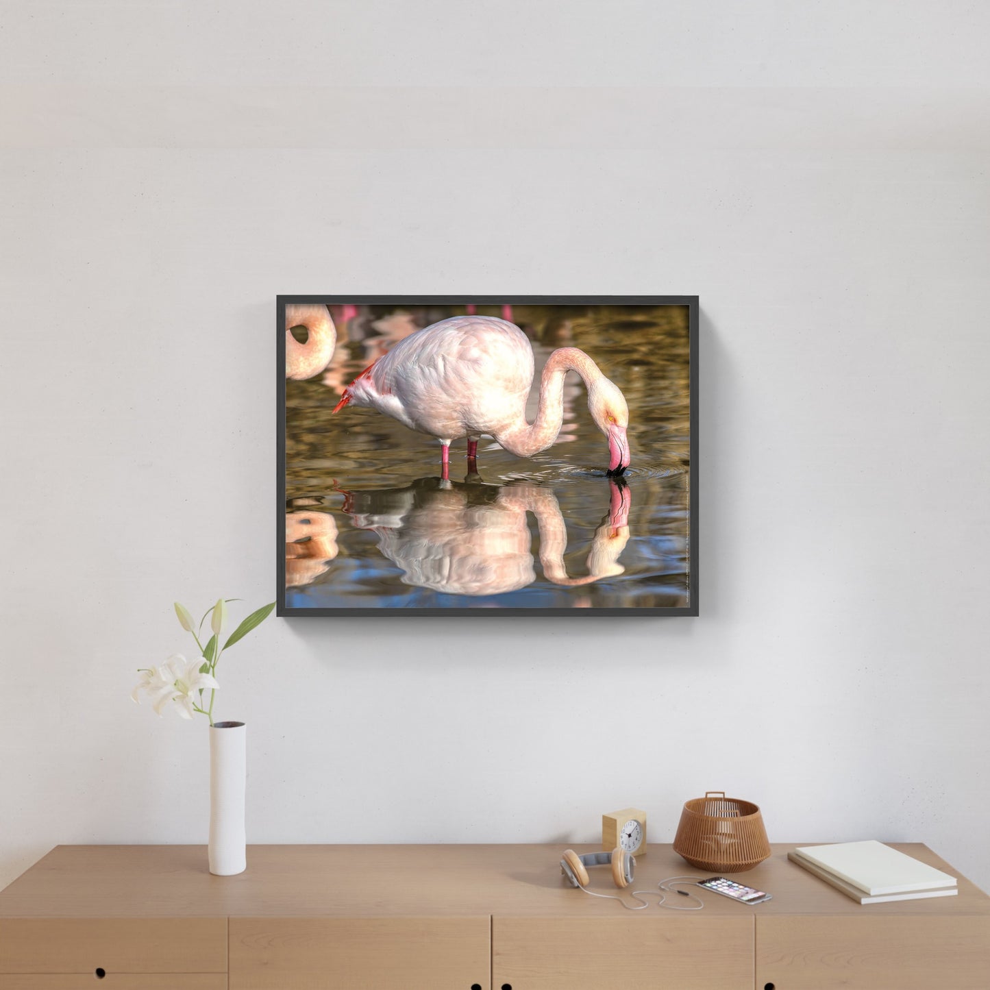 Affiche : "Flamants roses camarguais" de VALICAMARGUE