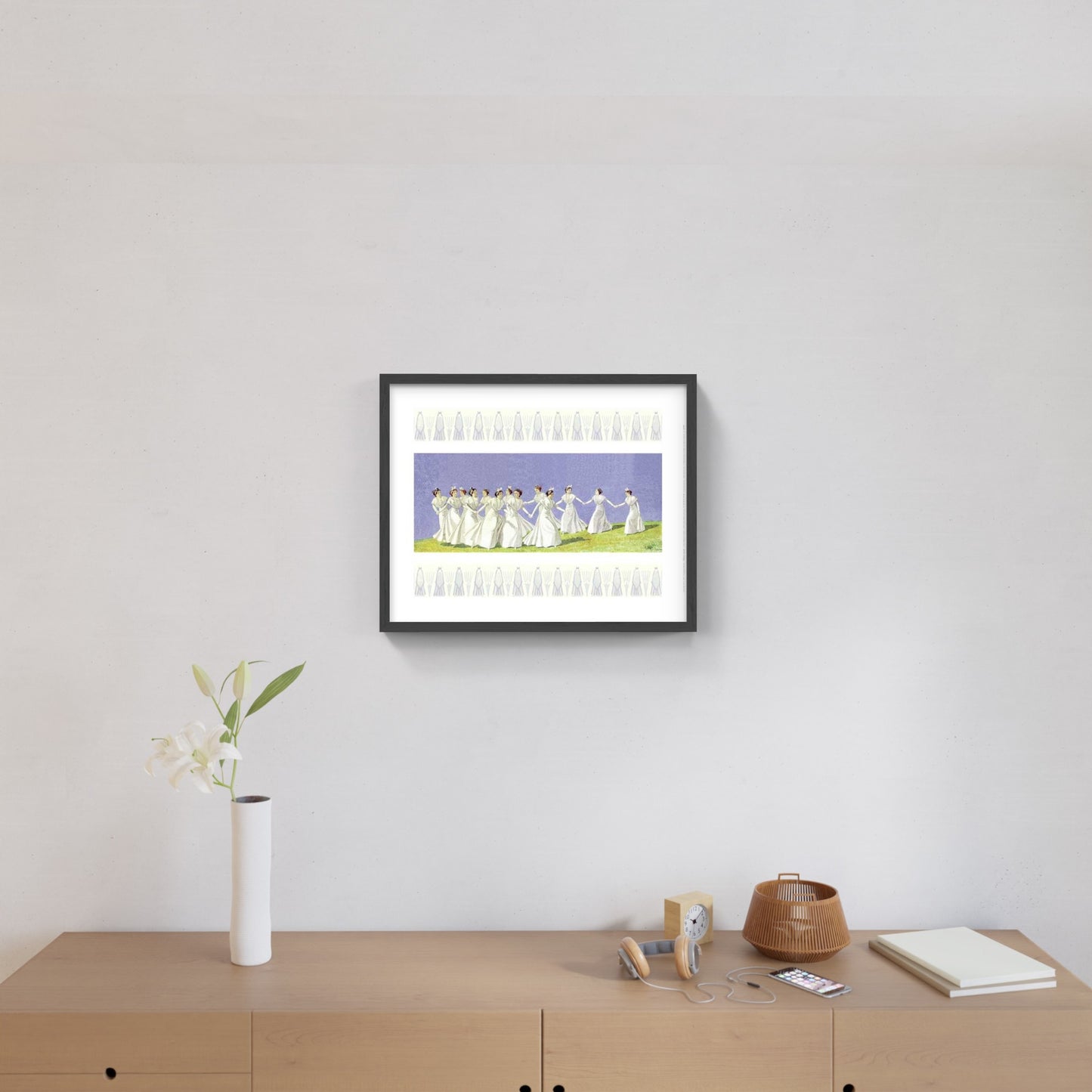 Affiche "Farandole blanche" de Léo LELÉE