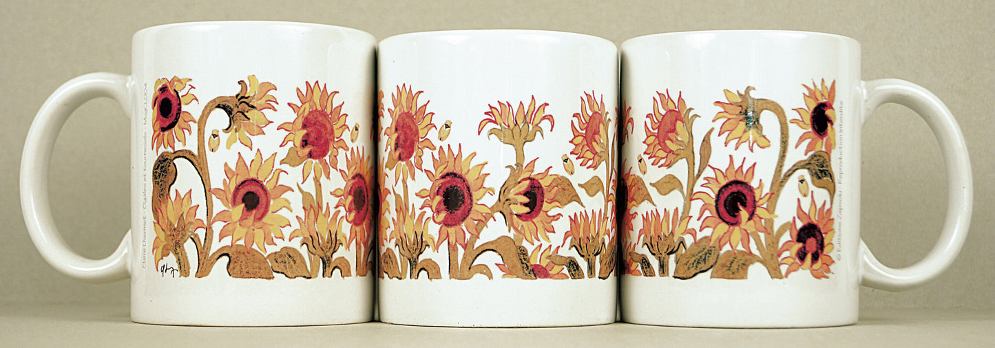 Lot de 2 Mugs "Tournesols" de Claire LHERMEY