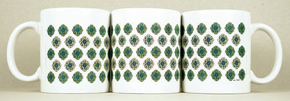 Lot de 2 Mugs "Motifs Provençaux verts" d'Ed RECO