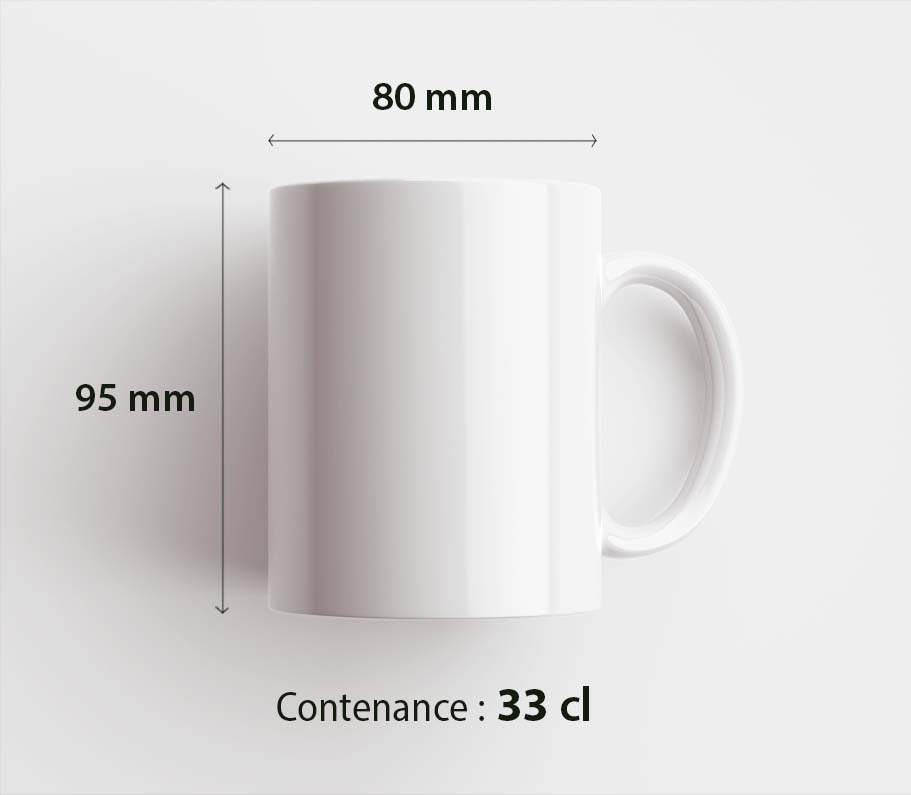 Lot de 2 Mugs "La farandole mixte" de Léo LELÉE