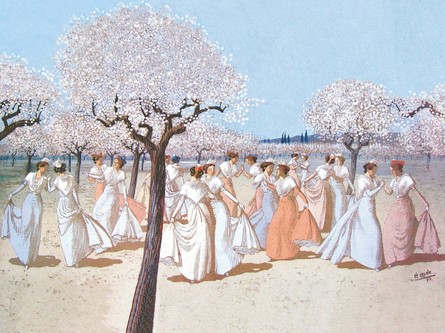 Reproduction d'Art : "Danse printanière" de Léo LELÉE