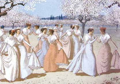 Carte Postale d'Art : "Danse printanière" de Léo LELÉE