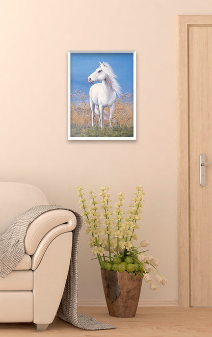 Reproduction d'Art : "Cheval Camargue" de Jean MARIGNAN